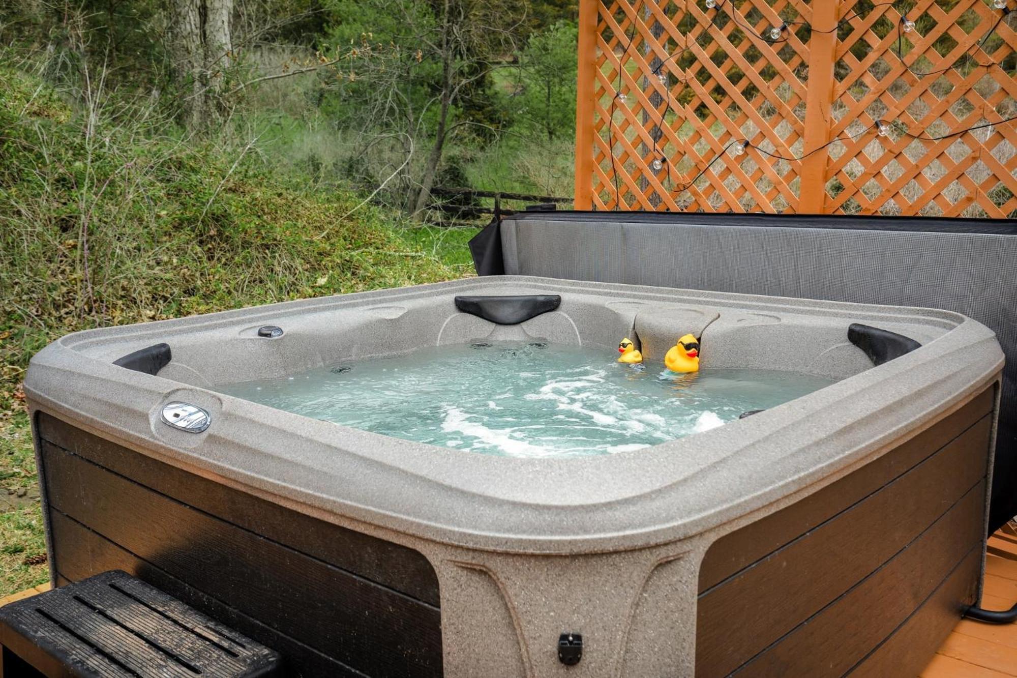 Creekside Cabin W Hot Tub, Fire Pit, Grill, Wifi! Basye Bagian luar foto